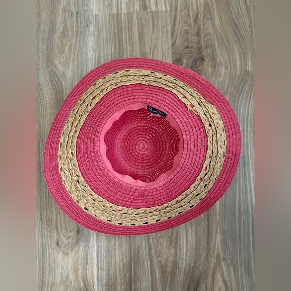 Panama Jack Coral and Cream Sun Hat EUC OSFM - Picture 5 of 5